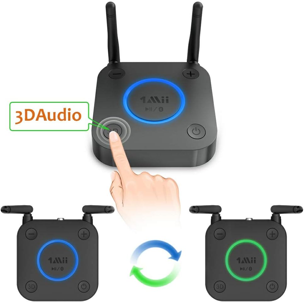 Bluetooth 5.0 Receiver with Optical RCA AUX 3.5mm Coaxial Pack of 2 I933