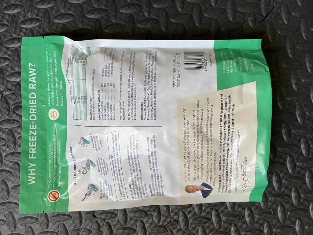 Freeze-Dried Raw Dog Food, 6 oz P120