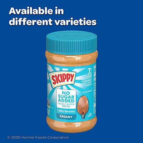 Chunky Peanut Butter Spread No Sugar Added, 16 Ounce (Pack of 12) Q39712
