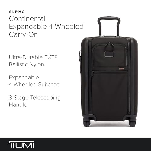 Black Expandable 4 Wheeled Carry-On Suitcase X391