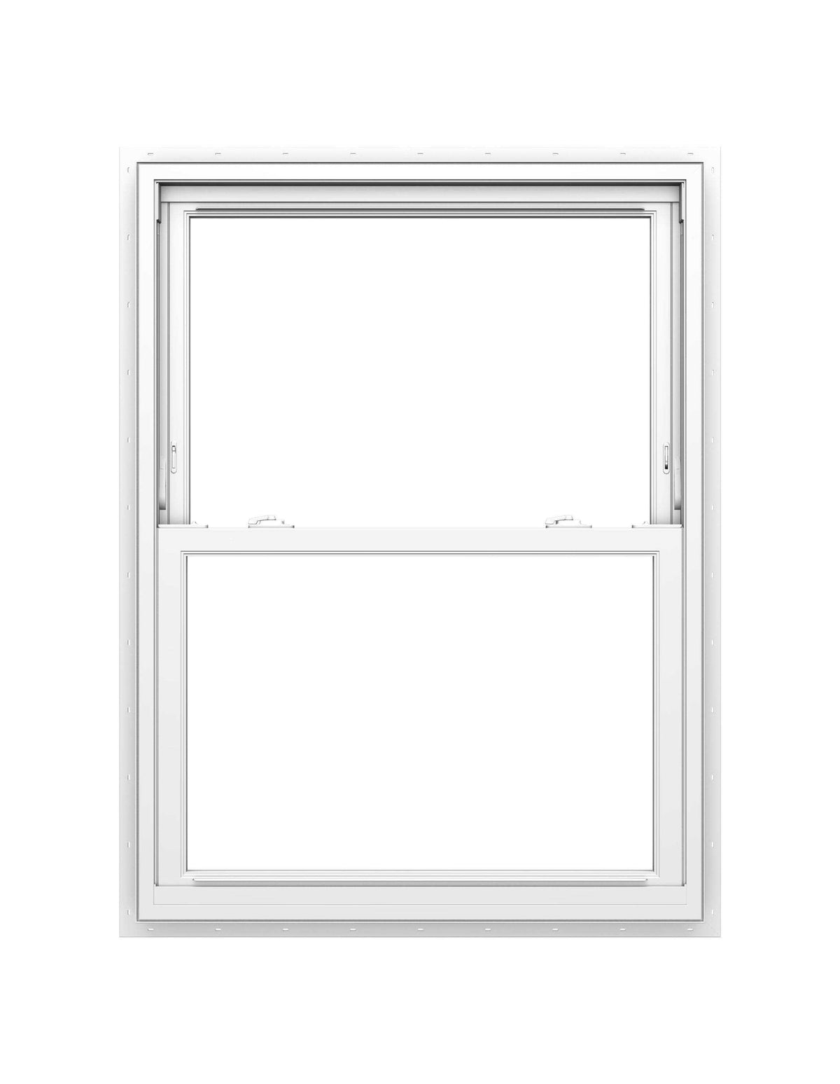 White Double Hung Window U108