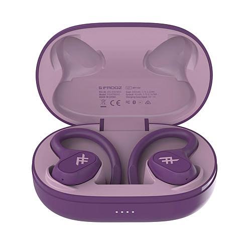 Purple Truly Wireless Earbuds with Charging Case I9269