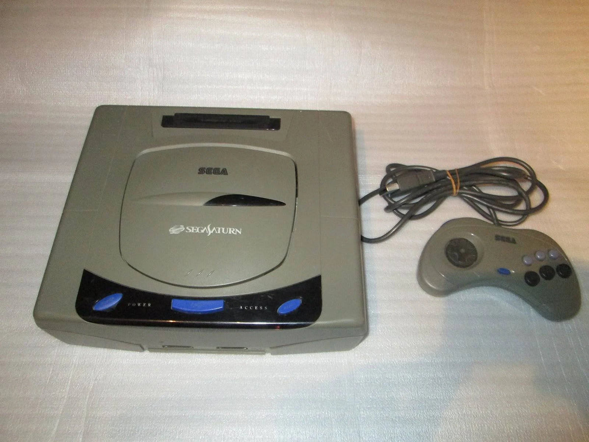 Gray Sega Saturn Console with 2 Controllers C4699