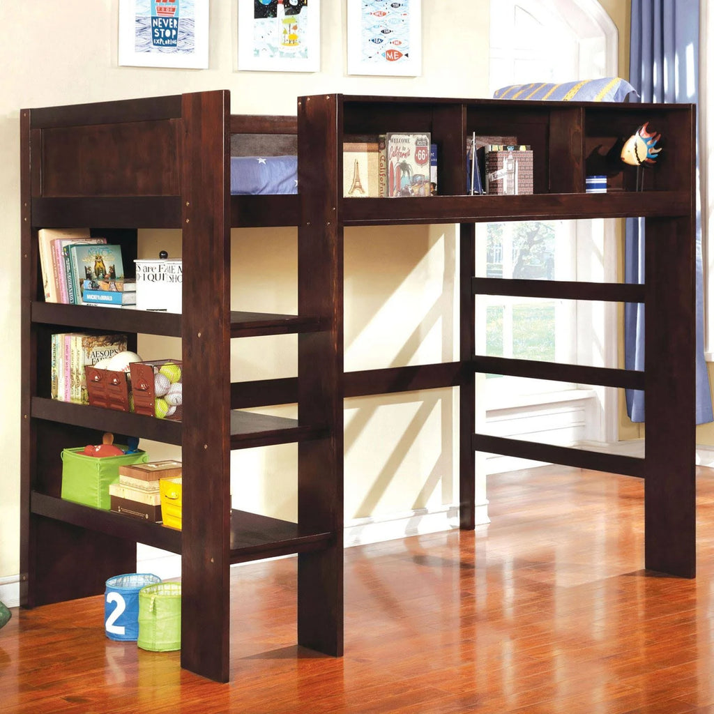 Dark Walnut Twin Loft Bed V234178