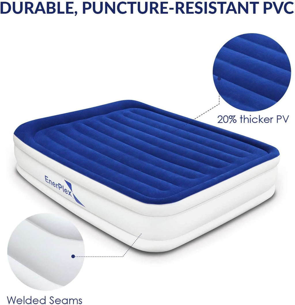 Queen Inflatable Air Mattress with Built-in Dual Pump F53736