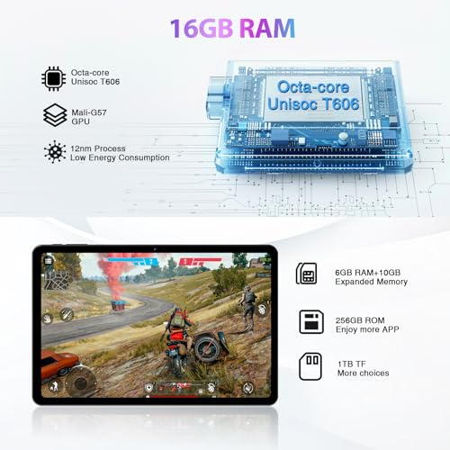 11 Inch 2.4K Display 16GB RAM 256GB ROM 8580mAh Battery Octa Core Dual SIM 4G Blue Tablet Q51922