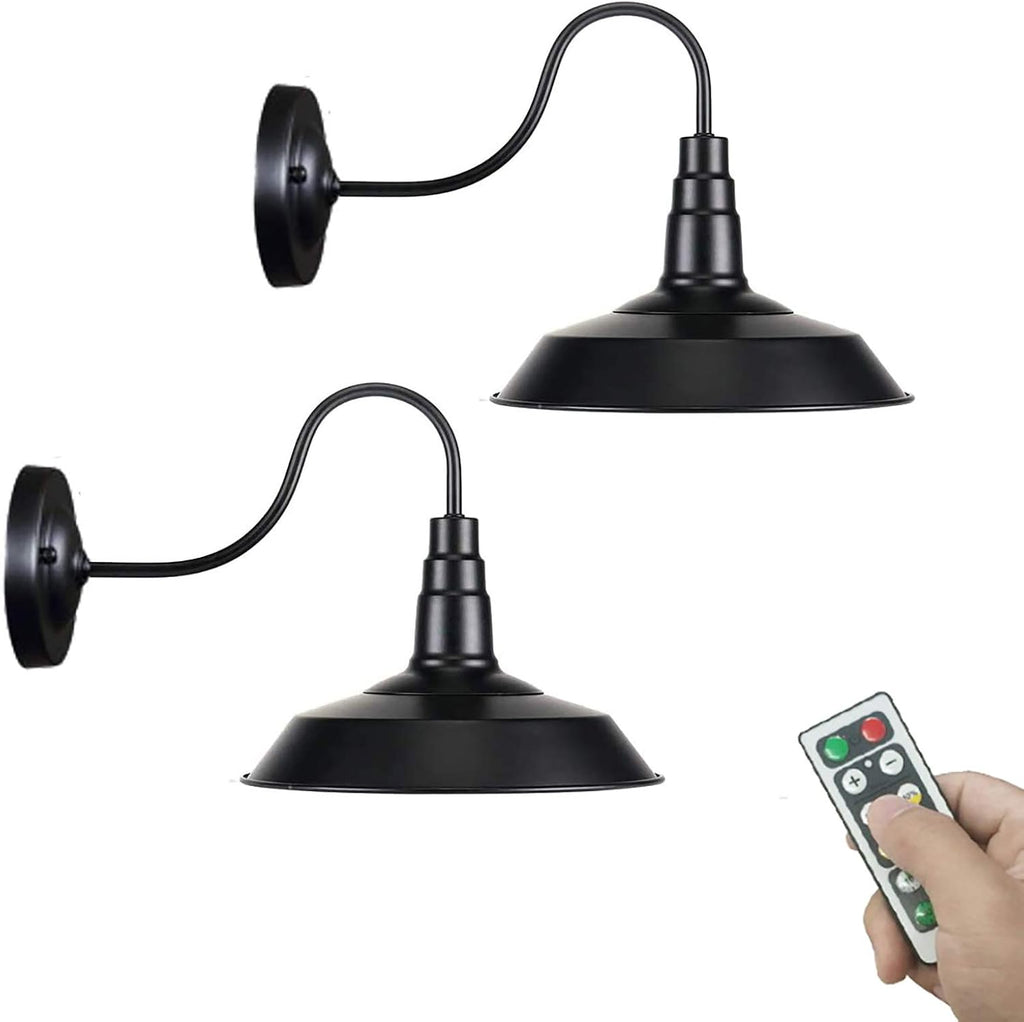 Black Battery Run Remote Control Wall Lamp K9693