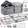 60"x20"x6" Folding Trailer Hitch Cargo Carrier with Waterproof Cargo Bag T174622