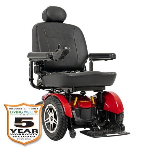 Red 22" x 20" Power Wheelchair with 450 Lbs. Weight Capacity P4475