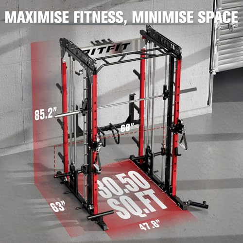 Multi-Function Smith Machine with Cable Crossover System Z5304