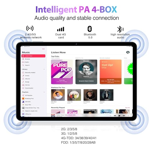 11 Inch 2.4K Display 16GB RAM 256GB ROM 8580mAh Battery Octa Core Dual SIM 4G Blue Tablet Q51922