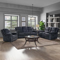 3-Piece Velvet Recliner Sofa Set with Cup Holders P469998