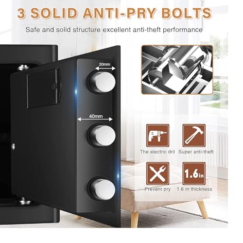 2.2 Cu Fireproof Waterproof Digital Keypad Safe Box A298444