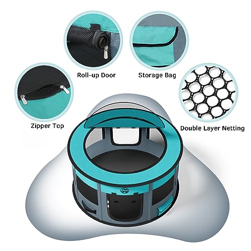 44"*44"*24" Foldable Pet Play Pen with Carrying Case C92007