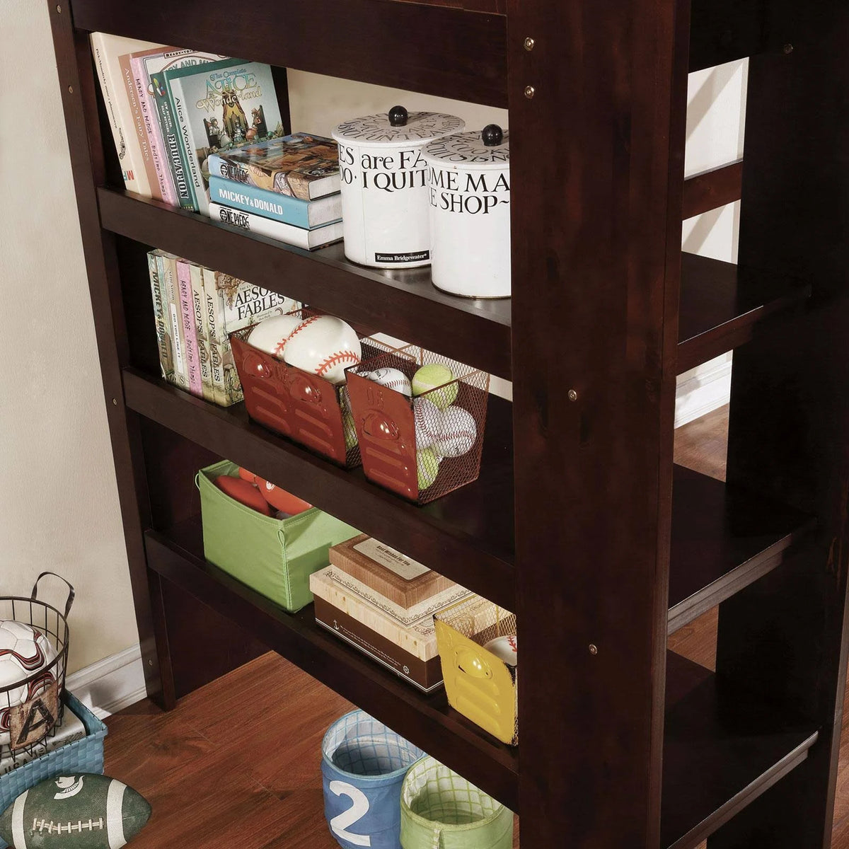 Dark Walnut Twin Loft Bed V234178