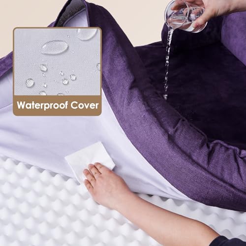 Grey Waterproof Memory Foam Large Dog Bed with Washable Removable Cover F31148