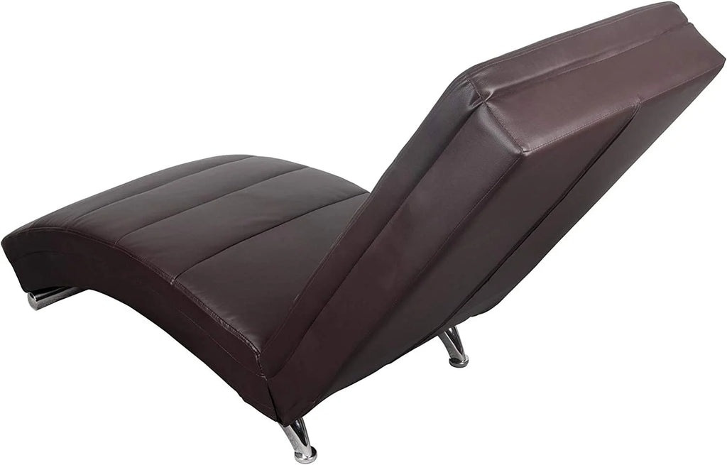 Brown PU Leather Electric Vibrating Recliner Chair with Heating L19054