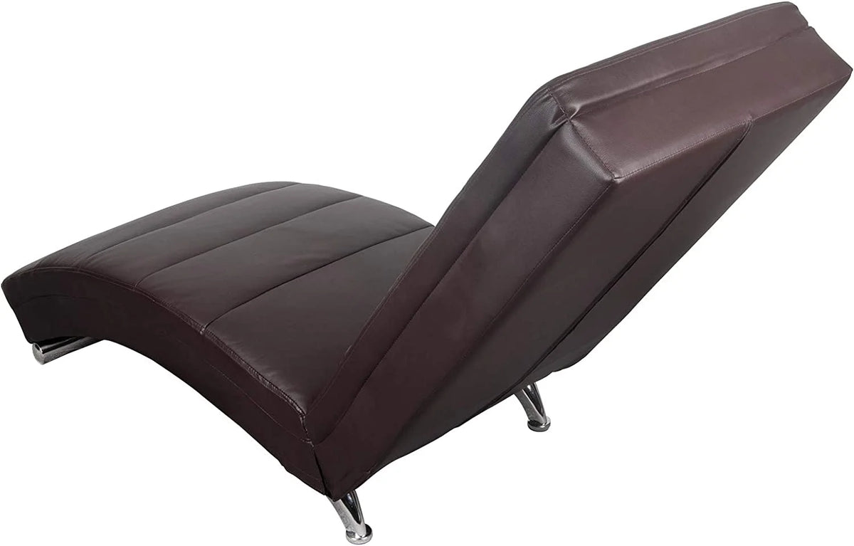 Brown PU Leather Electric Vibrating Recliner Chair with Heating L19054