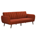 Light Grey Linen Sectional Futon Sofa J42242