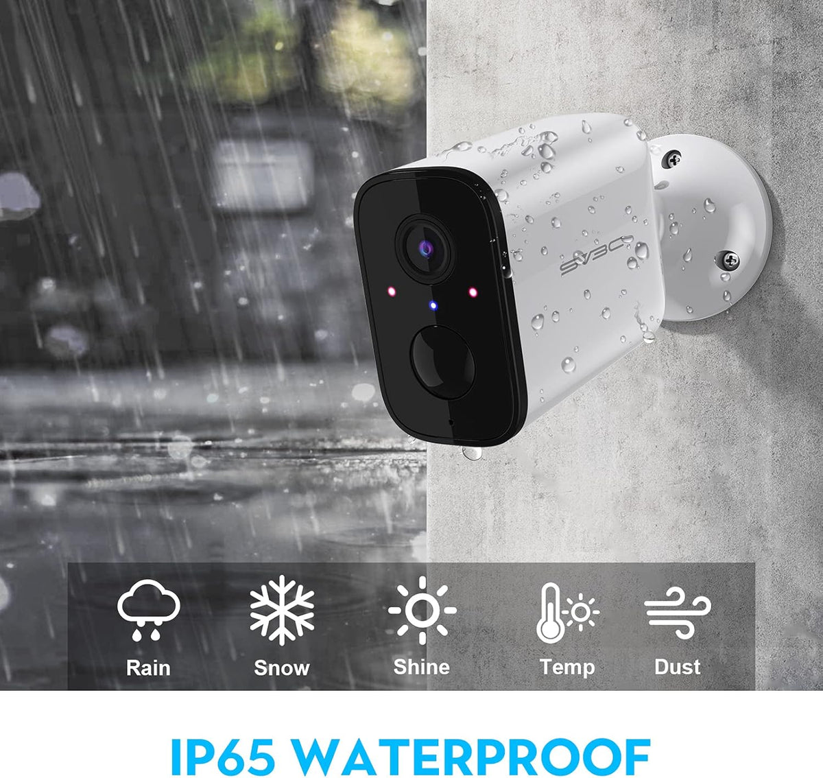1080P Wireless Battery Security Camera with Two-way Audio E95427