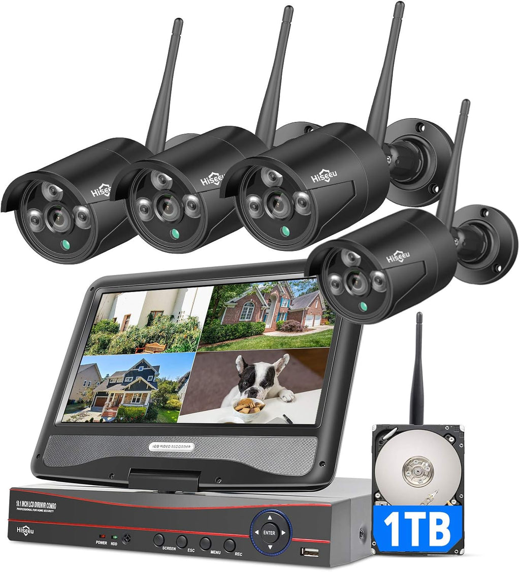 8CH 1296P Wireless Security Camera System with 1TB HDD D6289