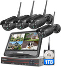 8CH 1296P Wireless Security Camera System with 1TB HDD D6289