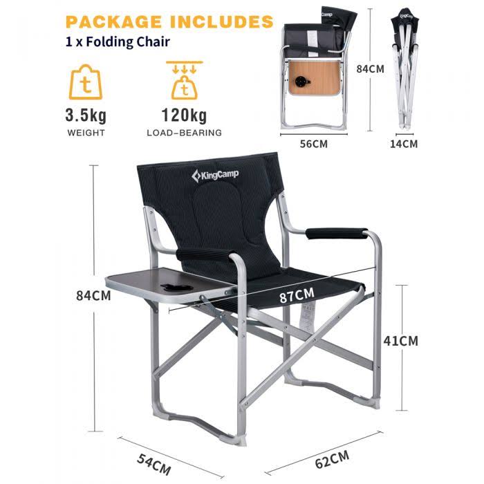 Aluminum Folding Director Chair W38249