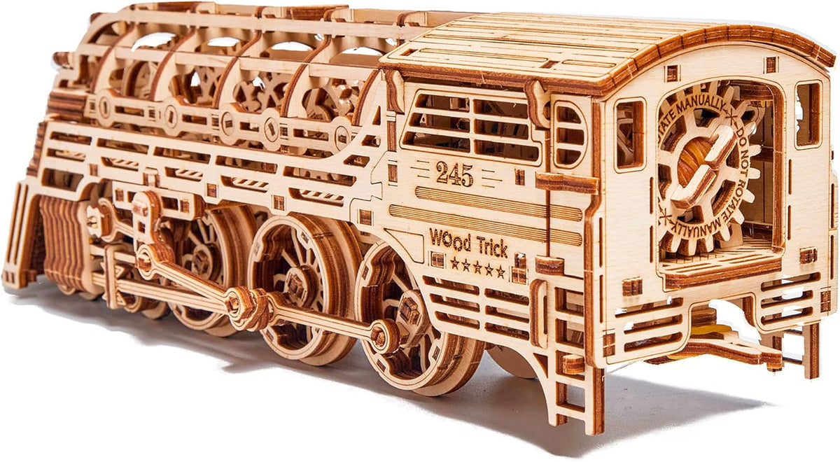 26.7x4 in Wooden Mechanical Locomotive Model Kit M5767