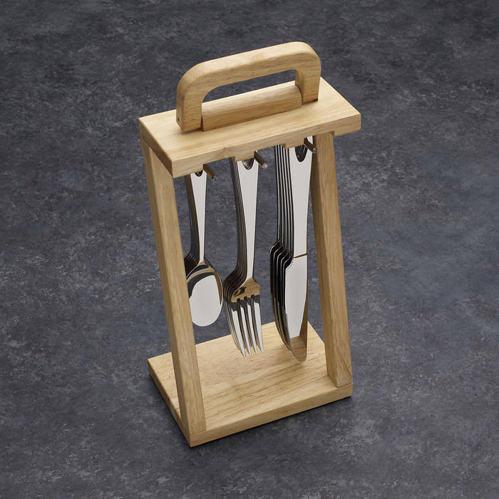 18 pc Flatware Set with Hanging Caddy R52162