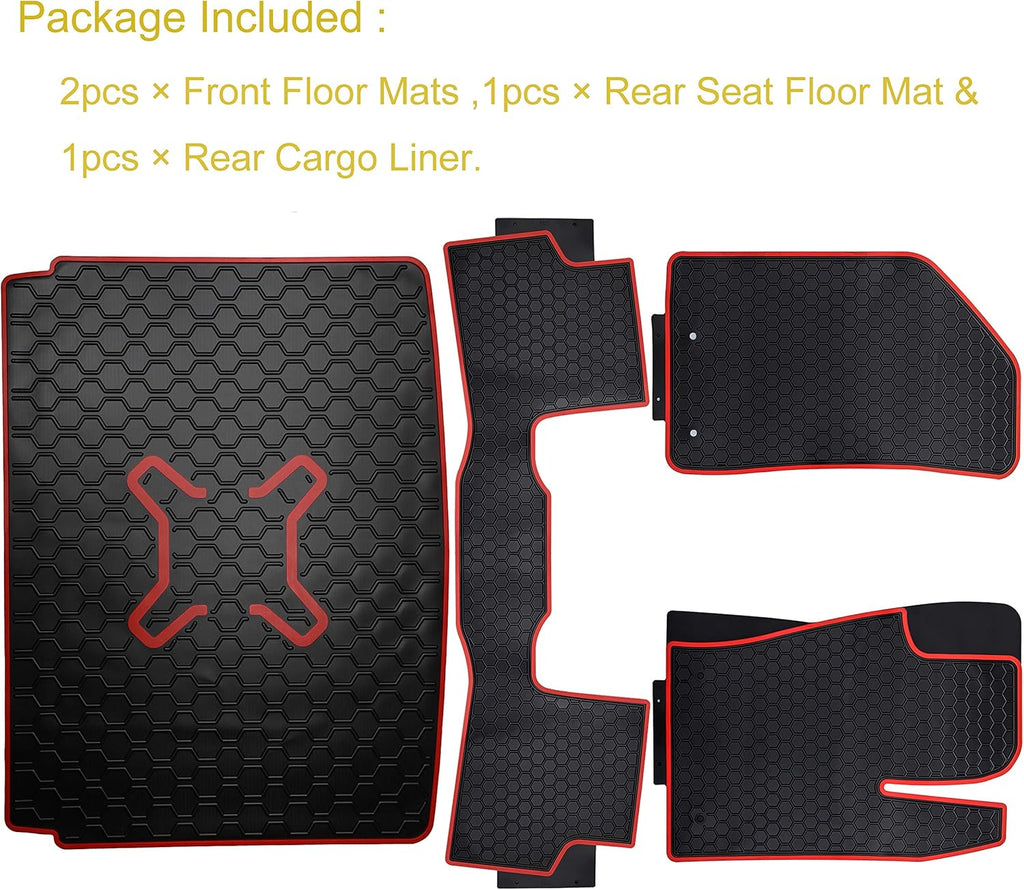 Rubber Floor Mats & Cargo Liners Set A64385