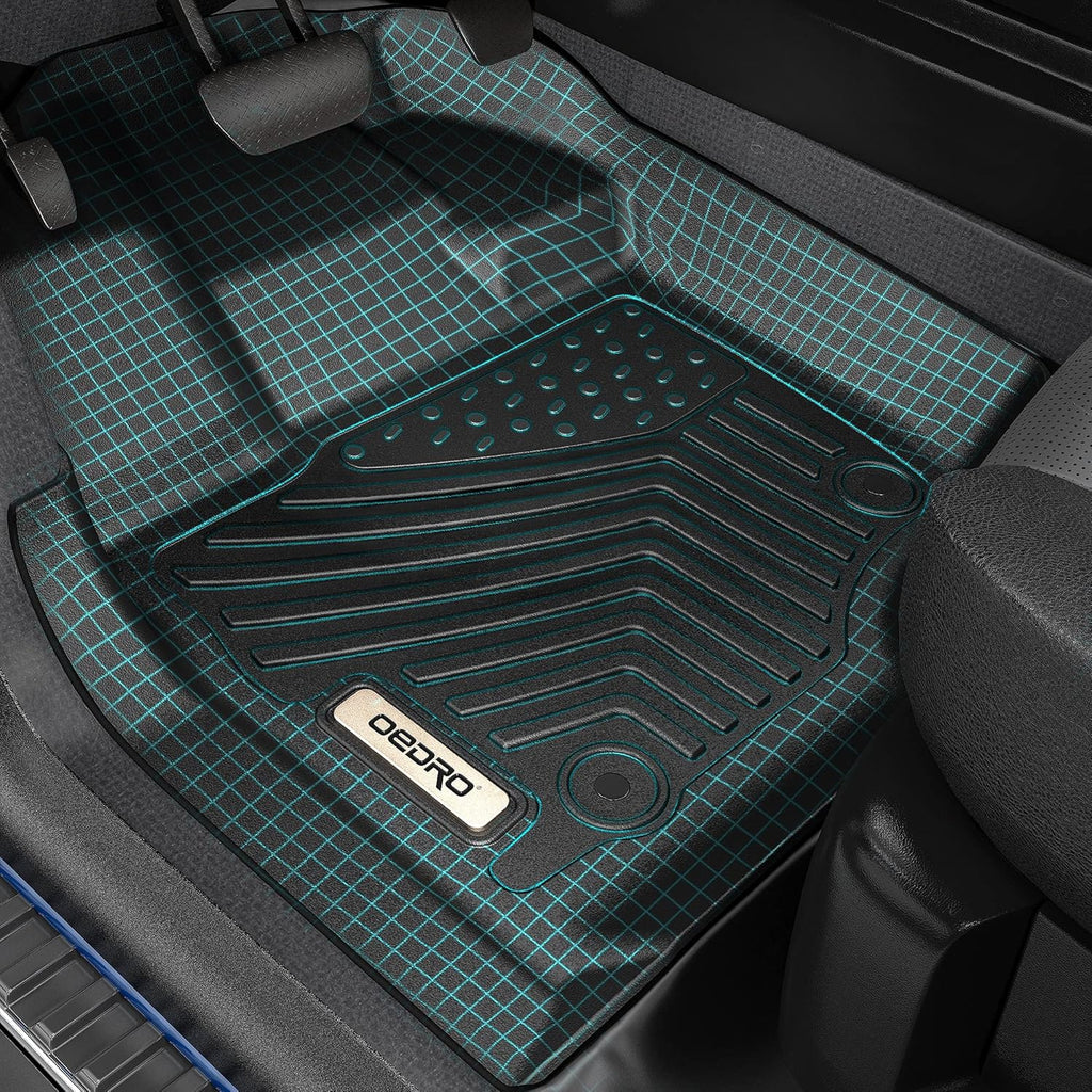 Black 2 Row TPE Floor Mats O89757