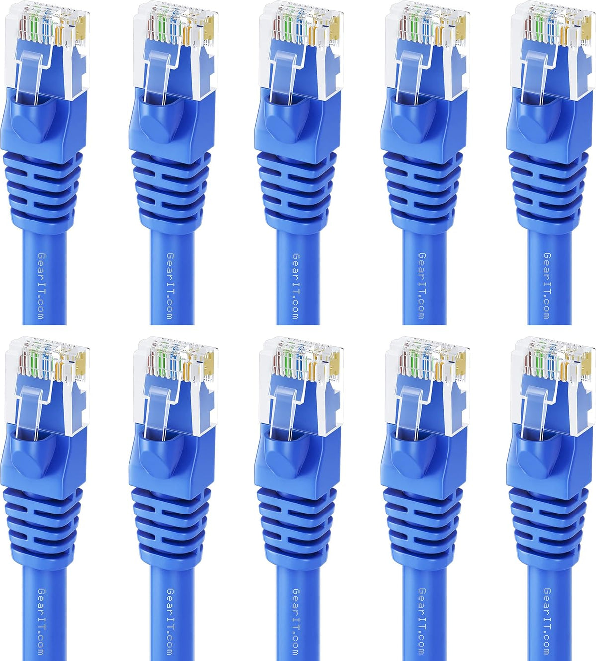 Cat 6 Ethernet Cable 3 ft 24-Pack Blue P2240