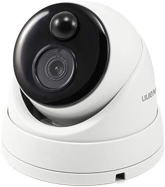 Wired PIR Dome Security Camera 4K HD Color Night Vision Indoor/Outdoor H212557