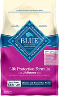 Natural Senior Small Breed Dry Dog Food, Chicken and Brown Rice 6-lb N908