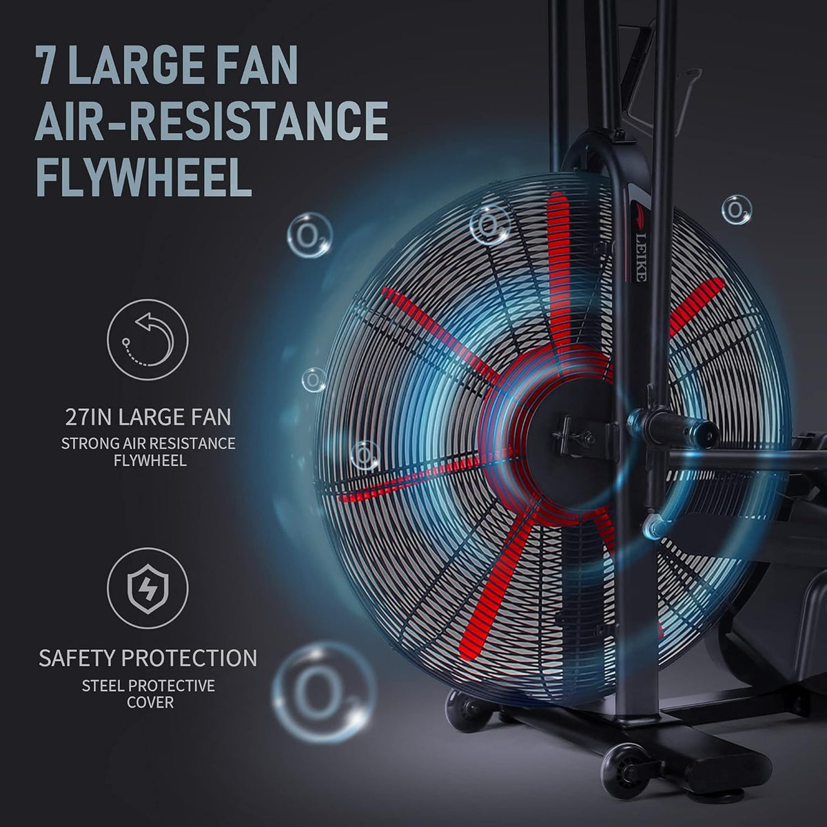 Indoor Cycling Stationary Bicycle with Air Resistance W18143
