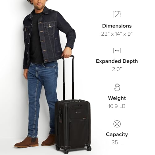 Black Expandable 4 Wheeled Carry-On Suitcase X391