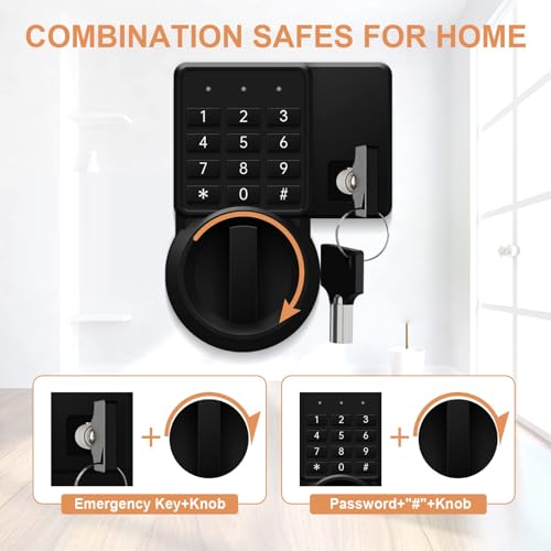 2.2 Cu Fireproof Waterproof Digital Keypad Safe Box A298444