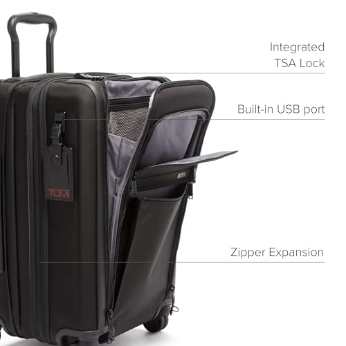 Black Expandable 4 Wheeled Carry-On Suitcase X391