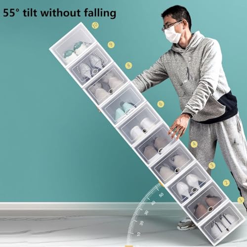 Foldable Clear Shoe Boxes with Lid 22.5 * 33.5 * 14CM K929256