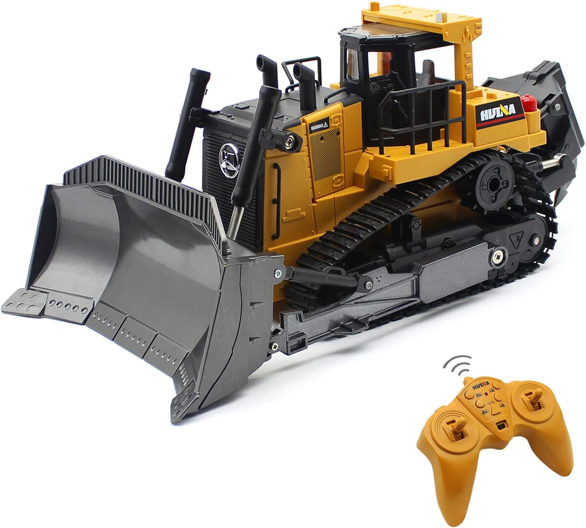 1/16 Scale 9 Channel RC Bulldozer Construction Toy Vehicle with Light and Sound E426451