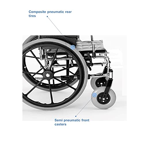 22 Inch Seat Manual Bariatric Folding Wheelchair T635214