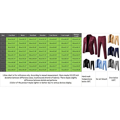 Men’s Blazer Set Slim 2 Piece Suit Set Plus Size Suit Jacket and Dress Pants Sets W270