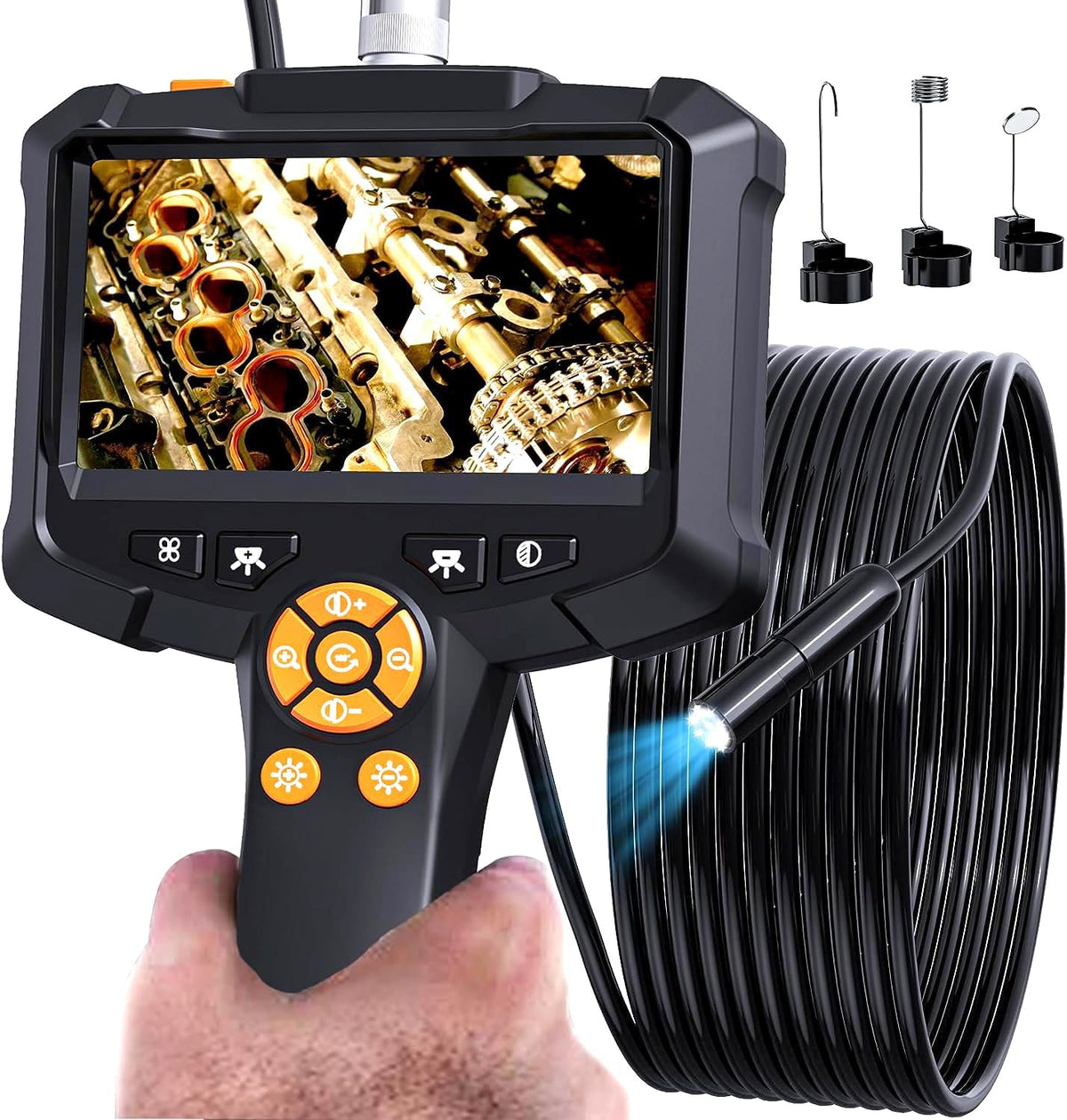 4.3" 1080 HD IP67 Waterproof Inspection Camera with Light J9069