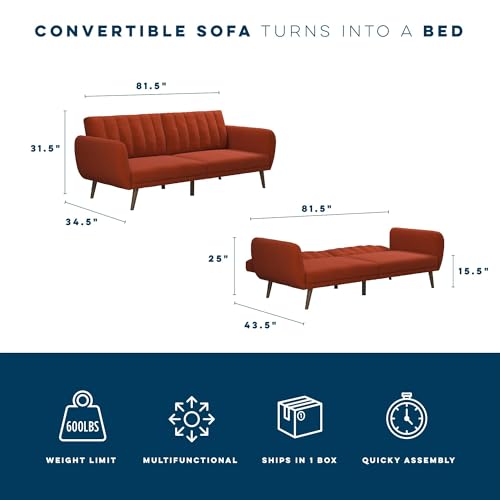 Light Grey Linen Sectional Futon Sofa J42242