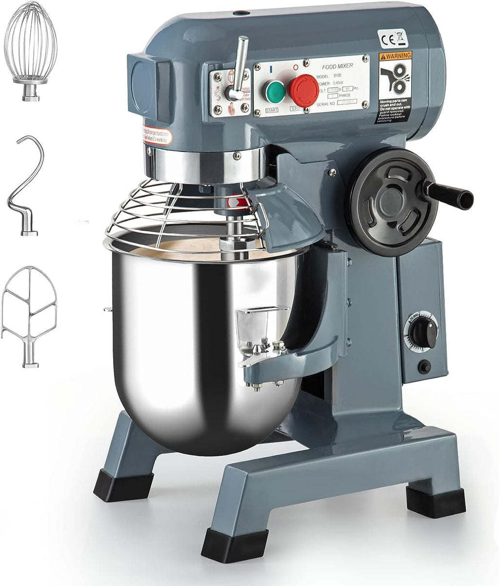 15Qt Stainless Steel Bowl Food Mixer with 3 Speeds B274