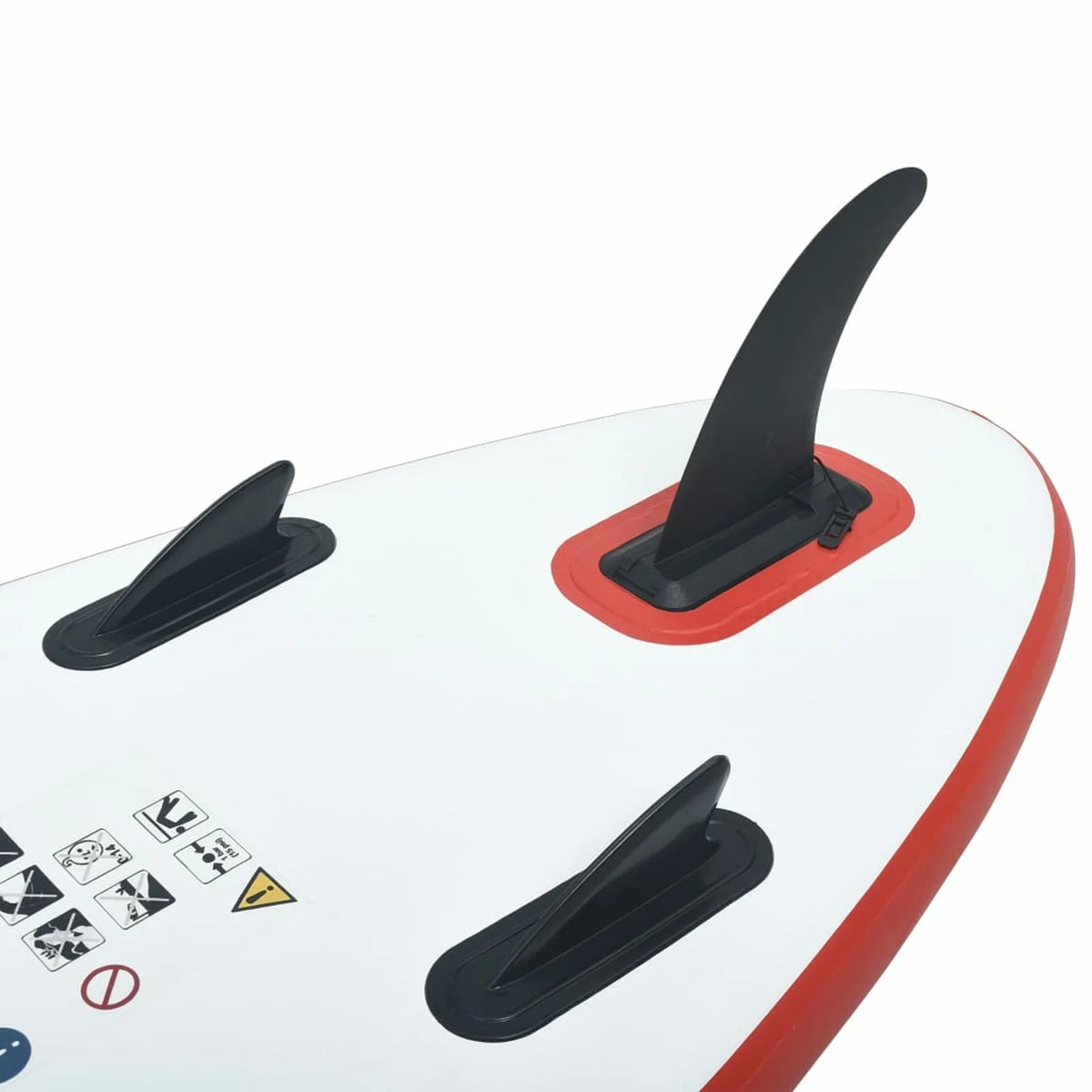 Red and White Inflatable Paddle Board Set R6537