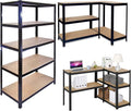 5-Tier Shelving Unit 59"x28"x12" Black U90879