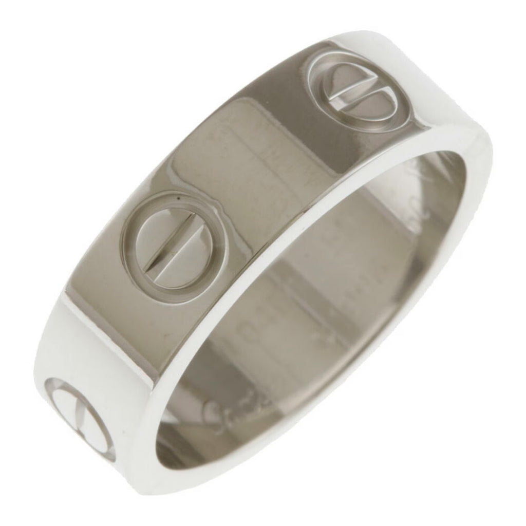 18K White Gold Love Ring J36313