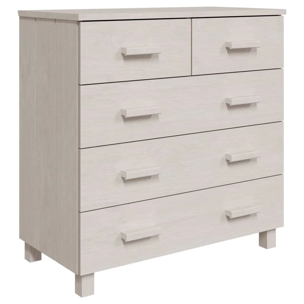 White Solid Wood Pine Sideboard A51679