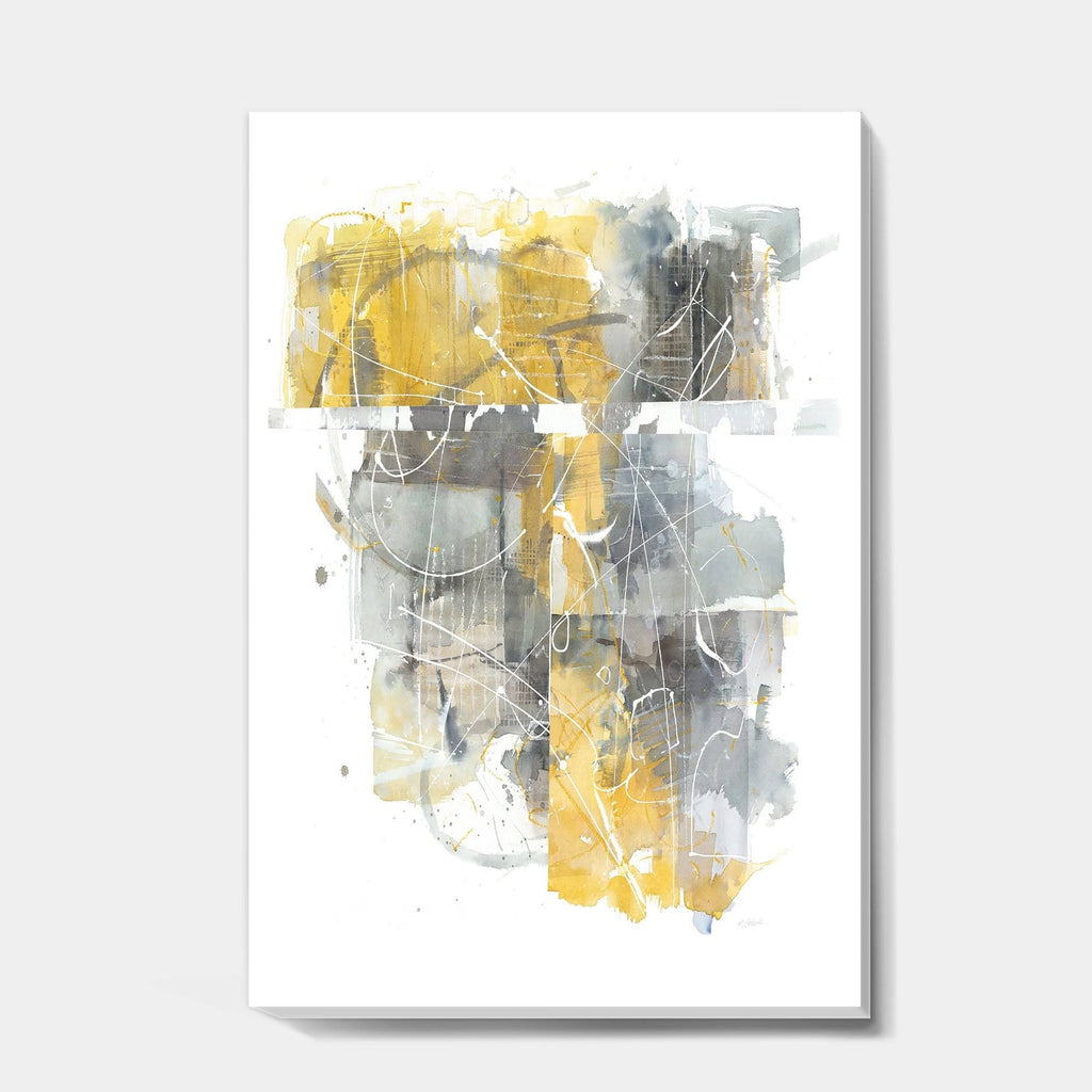 Geometric Canvas Artwork Print - Grey - 24 in. Wide x 32 in. High B206218